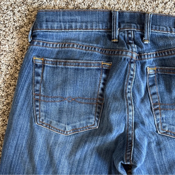 Lucky Brand Sweet Crop Straight Jeans Women 2/26 Denim Mid Rise Classic Fit - Picture 8 of 12